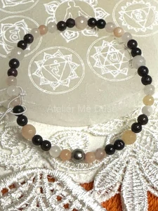 Náramek granát, avanturín, růženín