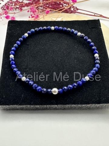 Náramek Lapis lazuli a stříbro